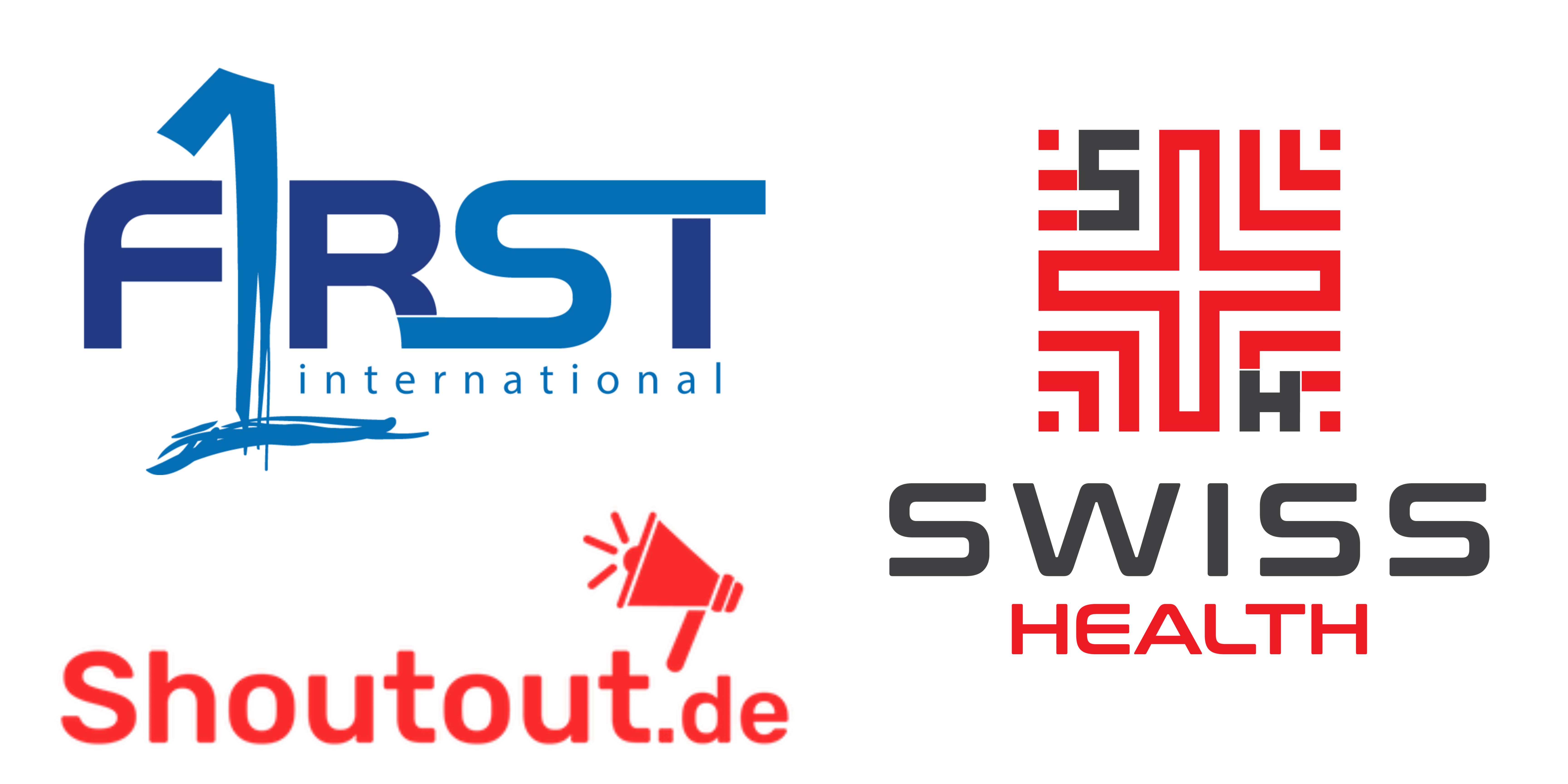 Logo Swiss Health, F1rst, Shoutout