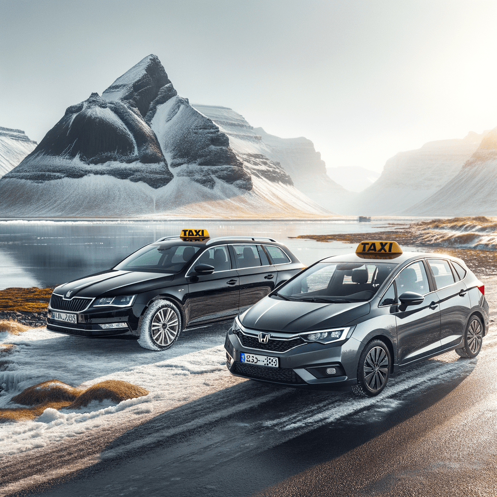 Taxi in Icelandic Nature